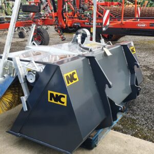 NC 7 Foot Bucket & Brush Sweeper with Tractor Euro Brackets ( In Stock )